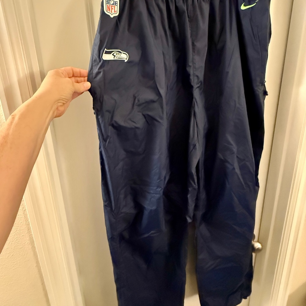 Nike Storm-fit Men's Navy Blue NFL Pants Seattle Seahawks 4XL
